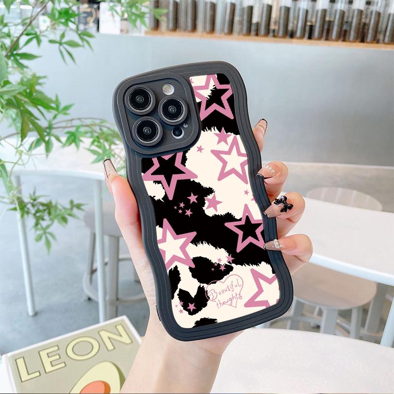 Black Wave Soft Silicone phone Case